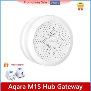 AQARA M1S Hub Gateway Control Remote Hub ZigBee 3.0 Wi-Fi com RGB LED Night Light Siri Voice App Home Work