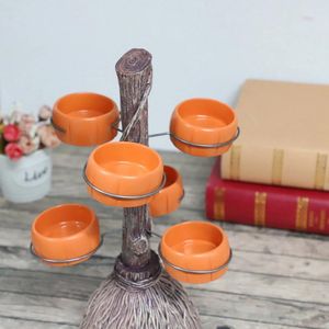 Dinnerware Sets Halloween Pumpkin Snack Bowl Stand Creative Basket