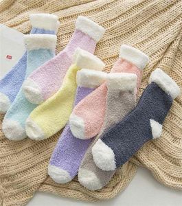 24 pairs Fuzzy Socks Whole New Winter Girls Students Floor Socks Soft Warm Sock2056962