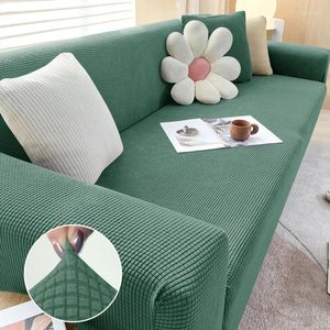 Chair Covers Elastic Sofa Cover For Living Room Armchair Polar Fleece L Shaped Corner Sofas Couch Slipcover Home 1/2/3/4 Seat