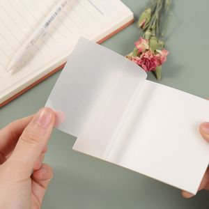 Transparenta Sticky Note Pads publicerade det Sticky Note Scrapes Stickers Papper Clear Notepad School Stationery Office Supplies