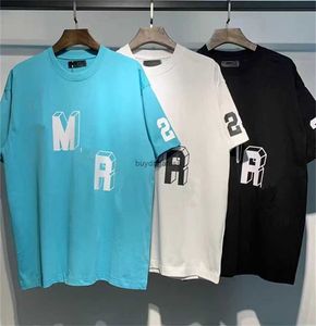 XPWM Fashion Men's T-shirt Designers Amirir Shirt 24SS Spring Summer New Cotton Top Round Neck Kort ärmar Casual Loose Tee For Men and Women Par Black Clothes