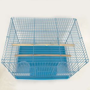 I produttori di Foshan forniscono all'ingrosso gabbie per animali domestici in metallo con placcatura in filo spesso per piccole gabbie per uccelli