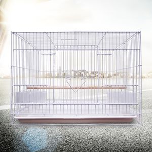 Bird Cage Metal Rabbit Cage Pet Starling Thrush Bird Cage stor elektroplätering av papegoja buravel bur grossist Guangdong