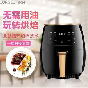 Air Fryers Home em grande capacidade 4,5L Frita elétrica multifuncional Air Fryer Screen Intelligent Touch Air Fryer Forno Ninja Foodi Y240402