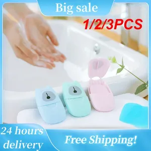 Liquid Soap Dispenser 1/2/3PCS Washing Cleaning Hand Scented Slice Sheets Mini Pull Type For Kitchen Toilet Outdoor Travel Camping Hiking