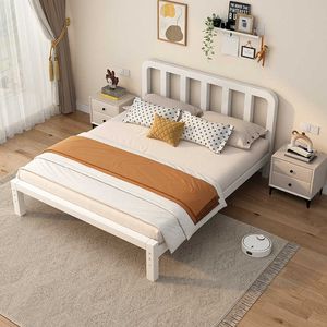 Andra sängkläder levererar sängram metallplattform buller gratis madrass bas som stöder robusta metallplattor y240320