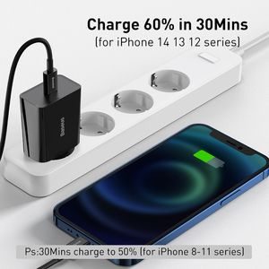 Basis 20W Schnellladung QC 3.0 PD USB Typ C Schnelles Ladeladegerät für iPhone 15 14 13 12 x xs 8 xiaomi Samsung Telefon PD -Ladegerät