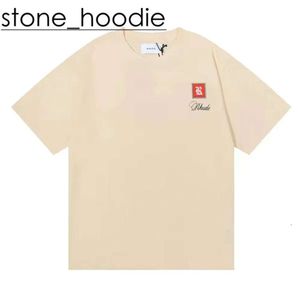 Rhude Designer T Shirt Mens T Shirt Luxury Fashion Brand Rhude Shirt Polo Loose Breattable Grapic Printed Clothing Casual Cotton Rhude Shirts High Quality Tops 5391