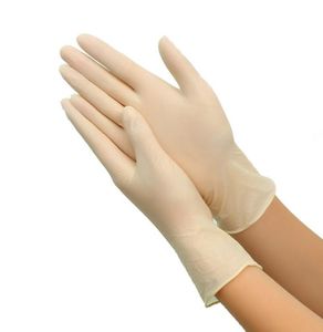 Handschuh 100 Stück gelbe Einweg-Latex-Haushaltsnahrungsmittellabor-Reinigungsgummi-Nitrilbutadien-Handschuhe dicker und langlebiger2839958