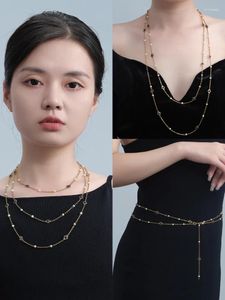 Pendant Necklaces Freshwater Pearl Necklace High-end Long Sweater Chain Atmospheric Accessories