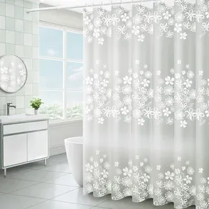 シャワーカーテン防水カーテンカビの証明耐久性のあるバスルームスクリーン窓のためのモダンな印刷されたバスタブ