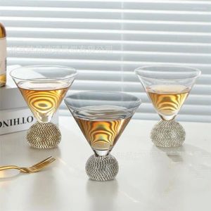 Wine Glasses Luxury Diamond Goblet Glass Restaurant Spirit Creative Personality Diamond-encrusted Whis