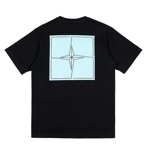 Designer unissex Men t camisetas knd pedra impressão minimalista de algodão solto macho casual manga curta madeira mulher preta branca verão tampo tee si