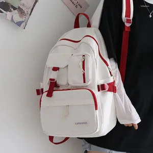 Plecakowe panele kobiety o dużej pojemności mężczyźni Summer Harajuku szkolna torba żeńska college Travel Laptop Torby Ruckpack Panie