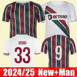 Novo 2024 2025 home away Fluminense Soccer Jerseys FC 24 25 MARCELO NINO FELIPE MELO G.CANO ARIAS FRANCA JOHN KENNEDY home away 3rd football shirt Jogador fã