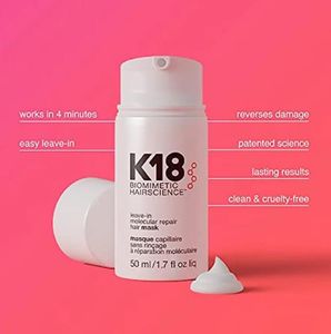 Ny K18-lämnande K18 Molekylär reparation K18 Reparation Hårmask för att skada från bleklämnande reparation 50 ml