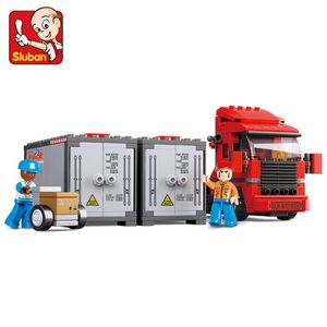 345pcs Urban Freight Storage City Big Truck Car Build Blocks Set Set Diy Hobbies Brinquedos кирпичи образовательные детские игрушки игрушки