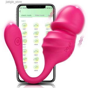 Andra hälsoskönhetsartiklar Wireless Control Vibrator App Remote Control Dildo trosor bär vibrerande kärlek Clit Stimulator Massager S Y240402