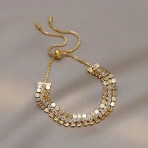 Дизайнерский браслет с блестками, модный браслет, новый женский браслет, золотой комплект, роскошное золото