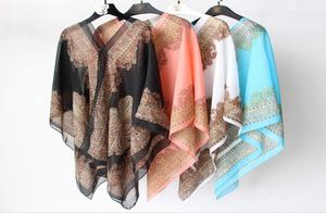 Güneş Koruyucu Şal Sürüş Plajı Sargılar Paisley Sarong Scarves Baskı bikini örtbasları Kadın Yaz Poncho Fashion Wrap Seksi Pashmina C7034520