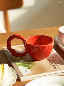 Mugs Mug Korean Style Household Office Coffee Ceramics Water Cup Creative Kitchen Drinkware Soild Practical Simple Eco Friendly