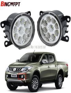 2PCSPAIR Wysoka jasna stylizacja samochodu okrągła zderzak 12 V H11 LED FOG Lampki halogenowe dla Mitsubishi L200 Triton Strada Fiat Fullback3129425