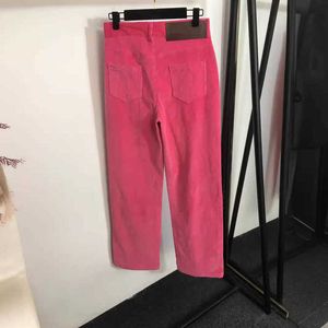 Pantaloni da donna Capris Designer New Nanyou a doppio ginocchio vellutoy alto versatile