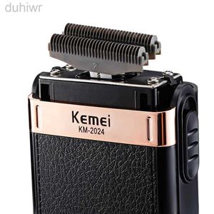 Electric Shavers KEMEI KM-2024 Clipper Shaver Mens Razor Beard Trimmer Men Portable Shaving Machine Hair Facial Epilator 2442