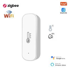 Tuya Zigbee wifiスマート温度湿度センサーハイグロメーター温度計アレクサグーグルホームスマートライフ経由のスマートホーム