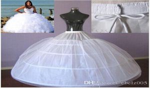 4 Hoops Ball Suknia Petticoat na sukienkę ślubną Bride Duże petticoats maxi plus rozmiar Underskirt Highquality8116261