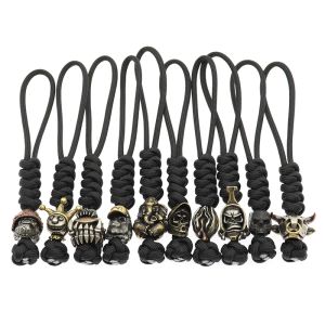 Paracord 550 Umbrella Rope 7core 4mm Handwoven Paracord Knife Beads Keychain EDC Camping Supervivencia Tools