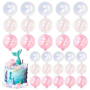 Articoli per feste 30 pezzi palline cake topper palloncini cupcake inserto per torta fai da te decorazione in schiuma per l'anniversario di matrimonio