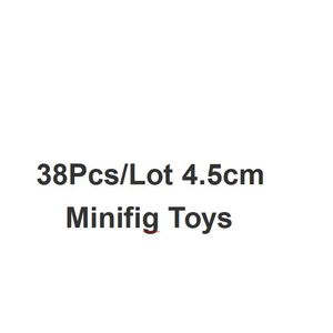 38pcs/lot 4.5cm Minifig Toys Gifts Building Build Toy