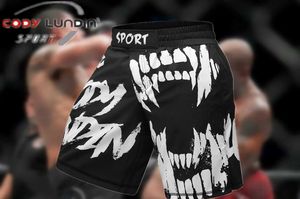 Men's Shorts Mens Shorts Cody Lundin Summer Dry Shorts MMA Skull Fitness Shorts Mens Jujutsu Boxing ay Thai Pants Mens Stapling Clothing TrousersC240402