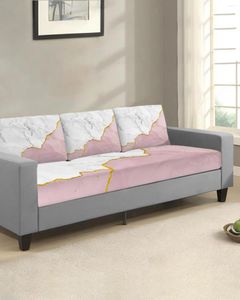 Cadeira cobre mármore branco rosa sofá assento capa de almofada protetor de móveis estiramento lavável removível elástico slipcovers