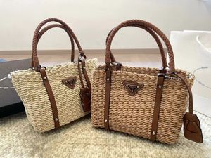 Designer sacola artesanal tecido cesta de vegetais grama tecido saco feminino verão bolsas de luxo grande capacidade saco de praia sacos de compras