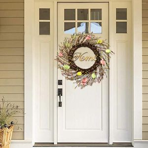 Dekorativa blommor Easter Simulation Wreath Europe och USA Berry Egg Door Sug Cups