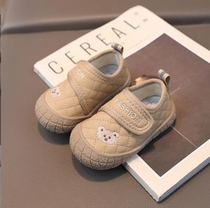 Babyskor mjuk flexibel småbarn sneakers höst spädbarn nyfödda antislip första vandrare söta björn baby pojke flicka skor