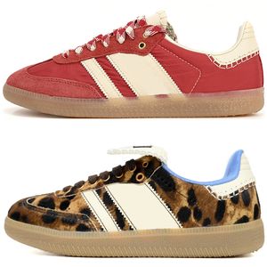 Fußballplatz Wales Bonner Schuhe Sam Bas Designer Sneakers Vegan Notitle Pony Leopard Creme Weiß Schwarz Nylon Fuchs Braun Kuhdruck Aluminium Gum Scarlet Clay Strata