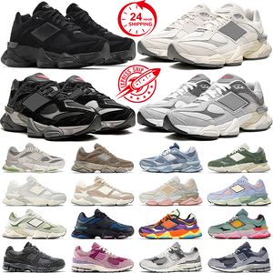 2024 Designer 9060 Running Shoes Män kvinnor 9060S trippel svart tegelstenar trä hav salt vit svamp regnmoln grå blå dis 2002r 530 mens tränare sneakers