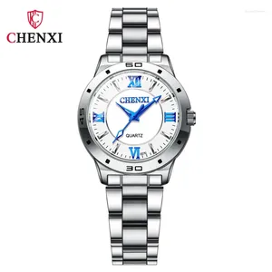 Armbanduhren Chenxi Wasserdichte Uhr Edelstahl Armband Mode Frauen Uhr Top Weibliche Business Lady Mädchen Armbanduhr 027