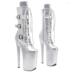Dance Shoes Auman Ale 23CM/9inches PU Upper Sexy Exotic High Heel Platform Party Women Boots Pole 036