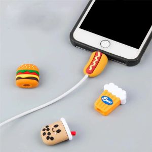 1PC Hot USB Cable Protector Linha de dados Cord Protective Caso Cable Windler Tampa para iPhone Android Chave