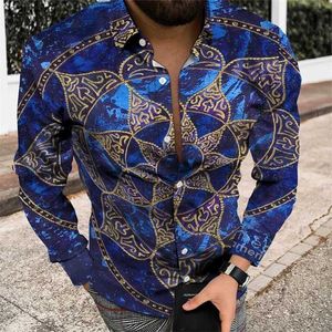 Herren lässige Hemden Herren Mode Luxus Partyanzug Anzug Shirt Langarm neuer trendiger Herren Kleidung Button Up Shirt 2024 Plus Size 240402