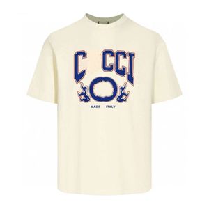 Lyxvarumärke Herrarna T-skjortor 2024 Summer Men's T-shirts Pure Cotton Crewneck Kort ärm unga studenter Enkel lös halv fast färg T-shirt topp