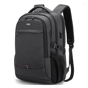 Backpack Laptop For Men 17.3''Large-capacity USB Port Bag Business Oxford Wear-resistant Waterproof Travel