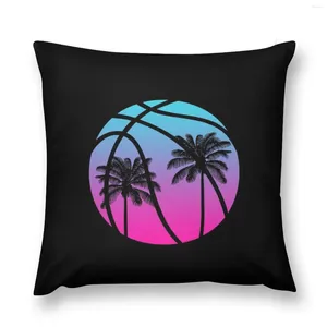 Travesseiro miami vice basquete - tampa decorativa preta para decoração da sala de estar