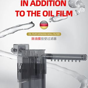 Filtração de filme de óleo embutido para aquário e filtro de remoção filtros de tanque de peixes aquários acessórios 240321