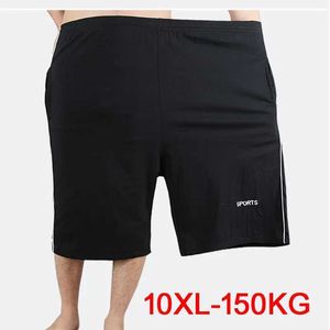 Men's Shorts Mens Shorts Mens shorts 8XL 9XL 10XL summer cotton long socks casual loose large-sized 50 black shortsC240402